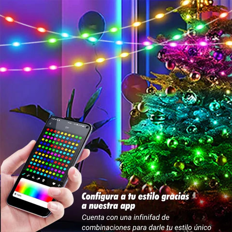 Luces Smart Bluetooth 10 Metros 100 Leds App Control Colores