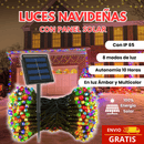 Luces Navideñas Con Panel Solar 200 LED - 20 Metros