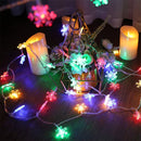 Copo de Nieve con Panel Solar Multicolor