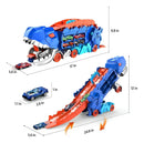 Carro Dinosaurio Devorador De Autos Con Pista Deslizante