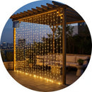 CORTINA AMBAR CON PANEL SOLAR 3 X 3 METROS