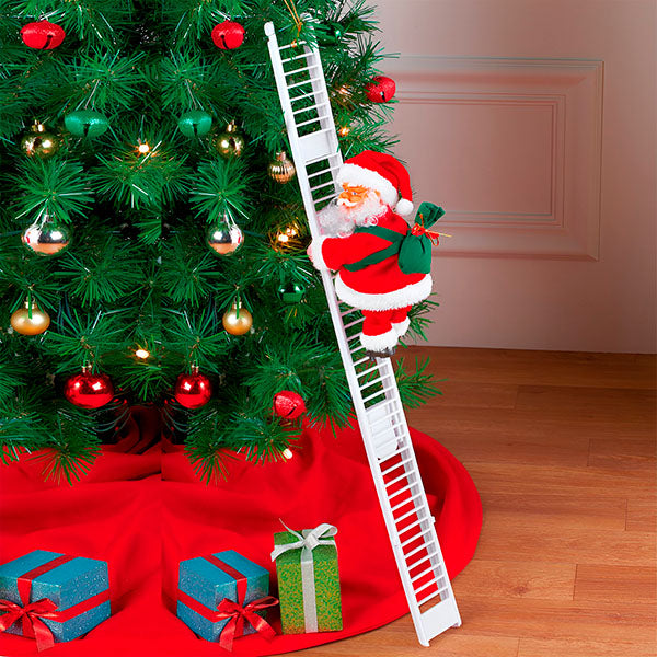 Papa Noel subiendo las Escaleras