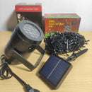 Combo Navideño Luces Navideñas Con Panel Solar 20m + Proyector Navideño