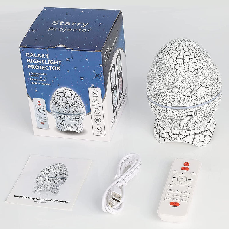 PROYECTOR PARLANTE HUEVO DE DRAGÓN DINO CON ALTAVOZ PARLANTE BLUETOOTH