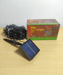 Combo Navideño Luces Navideñas Con Panel Solar 20m + Proyector Navideño