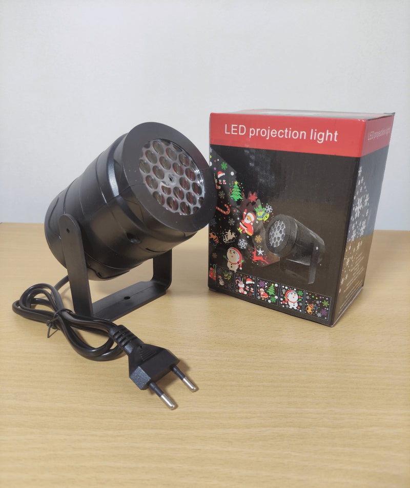 Combo Navideño Luces Navideñas Con Panel Solar 20m + Proyector Navideño